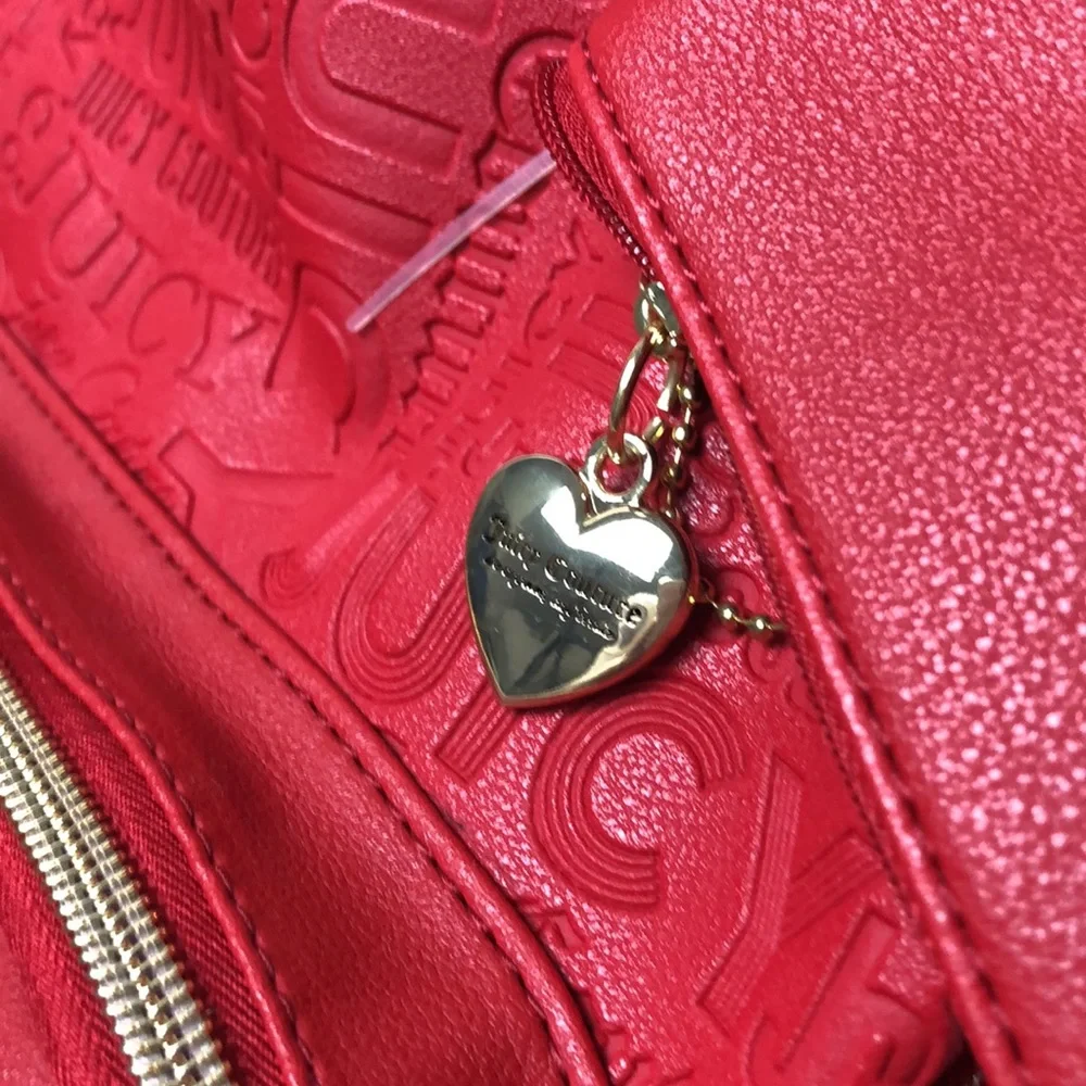 Juicy Couture Red Backpack with Coin Purse